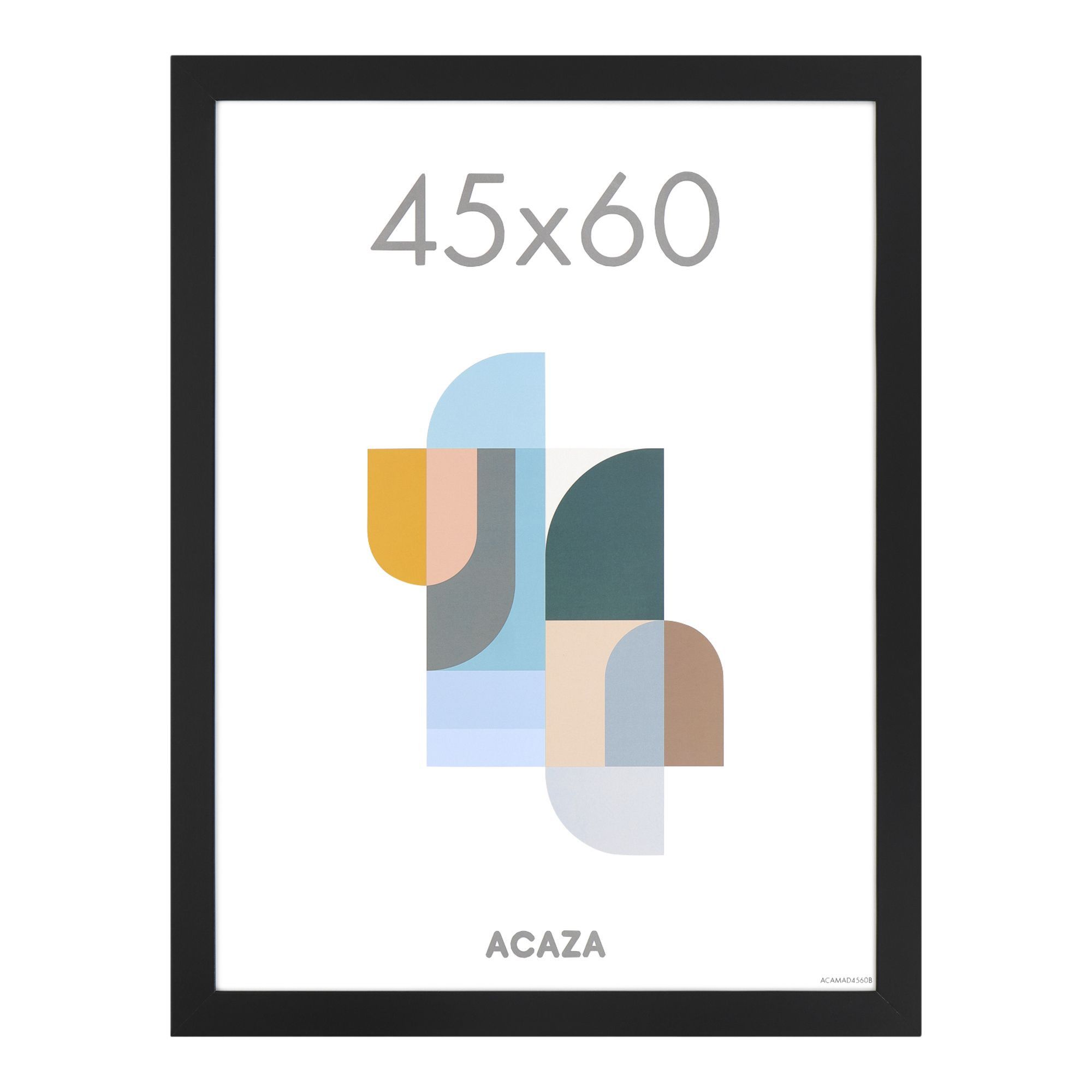 ACAZA Bilderrahmen - Bilderrahmen - Wechselrahmen - 45x60 cm - MDF - Schwarz