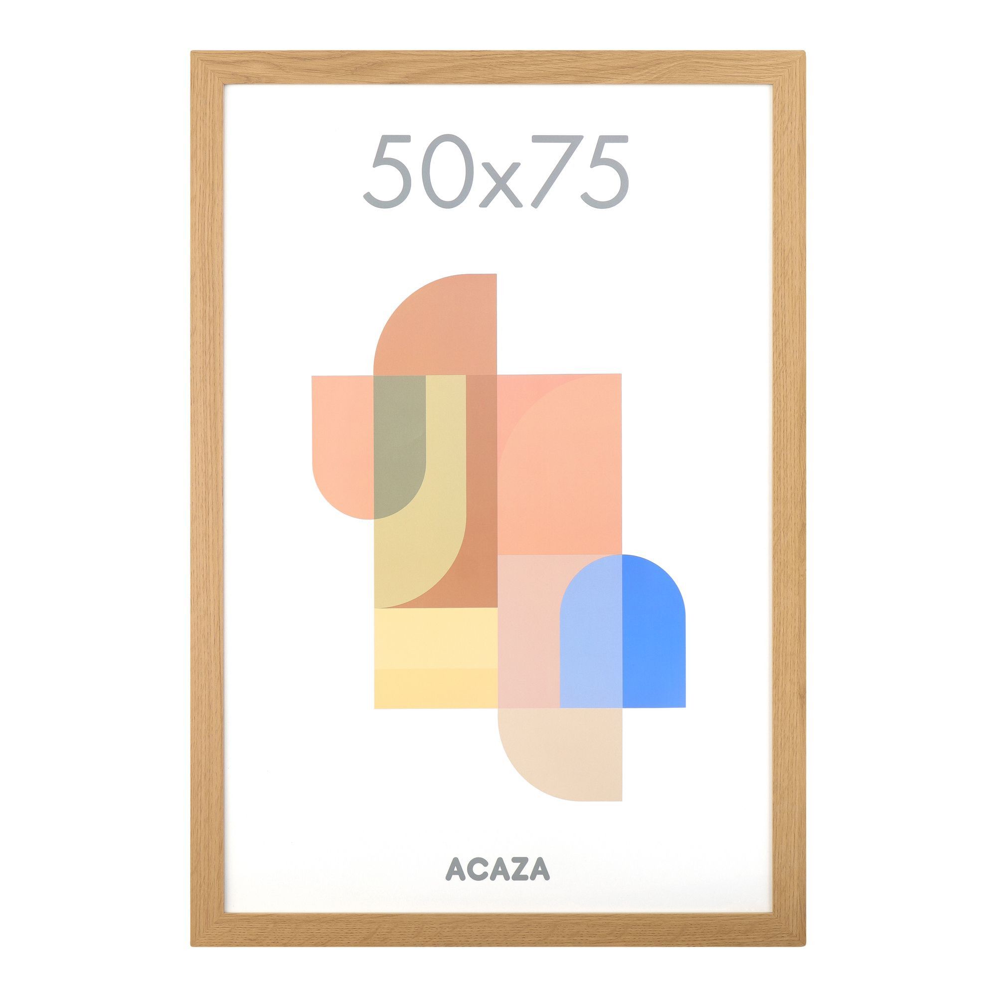 Bilderrahmen - Fotorahmen - 50x75 cm - MDF-Holz - Warme Eiche