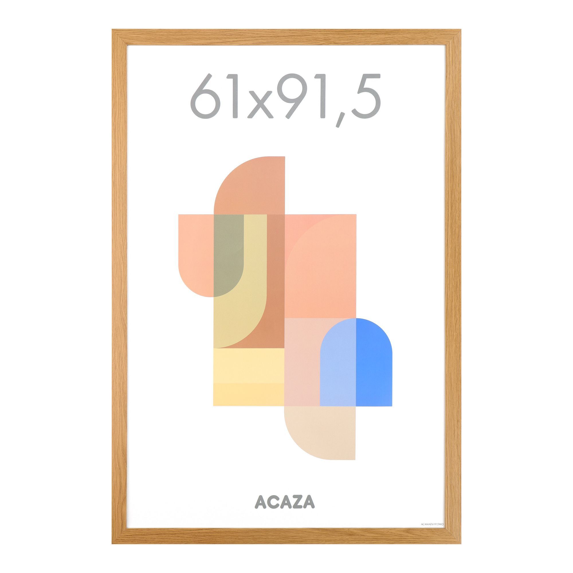 ACAZA Bilderrahmen - Bilderrahmen - Posterformat 61x91,5 cm - MDF-Holz - Warme Eiche