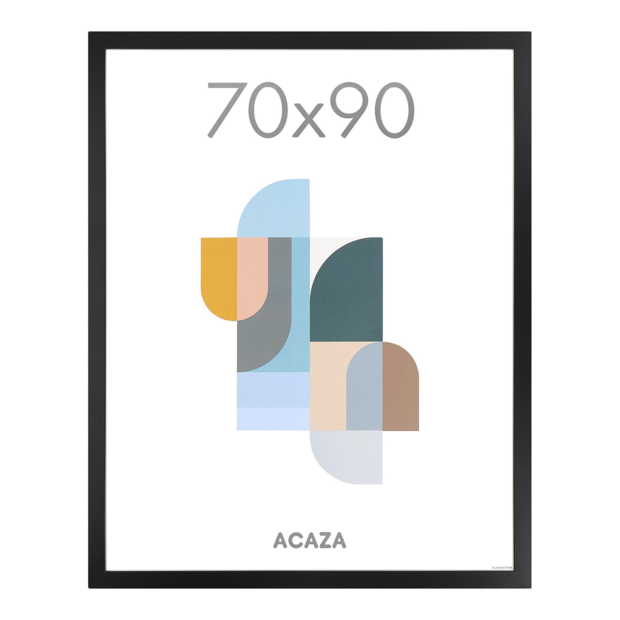 Bilderrahmen - Posterrahmen - Wechselrahmen - 70x90 cm - MDF - Schwarz