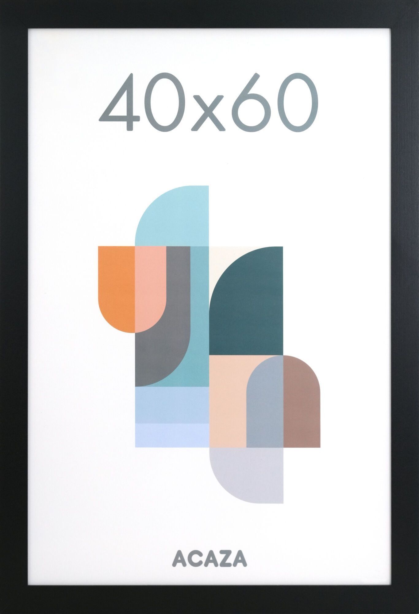 Bilderrahmen 40 x 60 cm mit bruchsicherem Plexiglas für Fotowand, großer Fotorahmen für Poster oder Bilder als Bilderwand Deko, Bilderrahmen schwarz