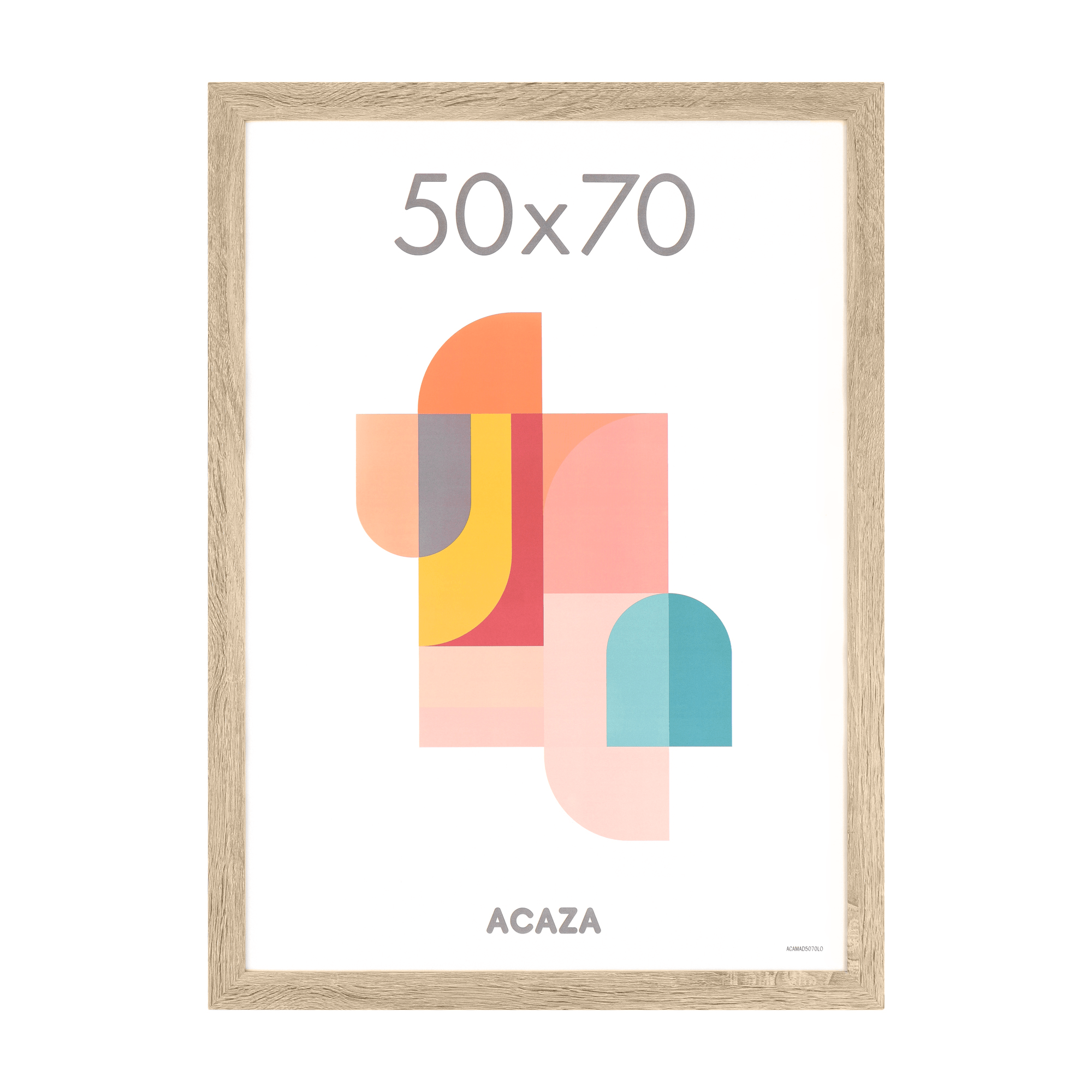 Fotorahmen - Fotorahmen - 50x70cm - MDF Holz - Helle Eiche