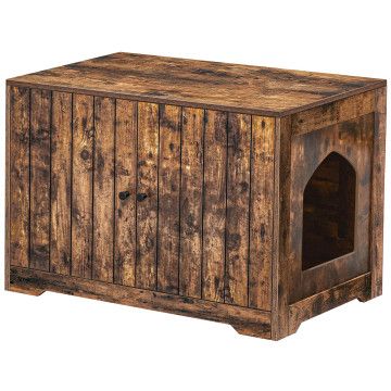 Katzenklo - Katzenhaus - 80 x 50 x 55 cm - Vintage Braun