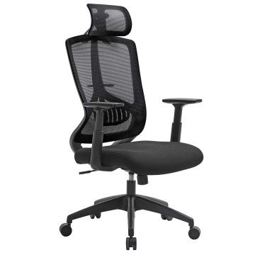 Ergonomischer Bürostuhl - bequem - Schwarz