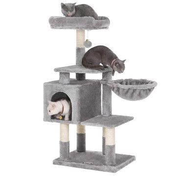 Kratzbaum für Großkatzen - Mehrstufiger Kratzbaum - 110 cm hoch