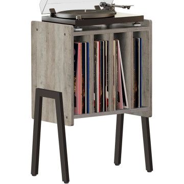 Système de rangement LP - étagère à vinyles - support LP - support vinyle - MDF - hell Eiche