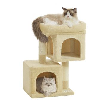 Kratzbaum - Katzenkratzbaum - Beige - 65 cm hoch