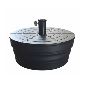 Sonnenschirmständer – bis 48 kg – schwarz – Mittelmastschirm 38 oder 48 mm – Premium Sonnenschirmständer – Schirmständerplatten – Sonnenschirm Fuß – Sonnenschirmständer