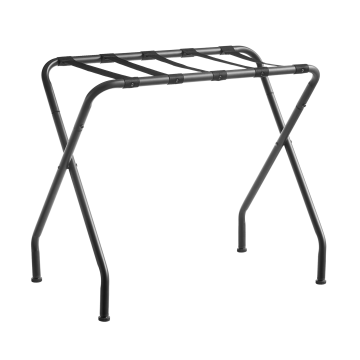 Gepäckablage – Kofferständer – 69 x 38 x 58 cm (B x T x H) – Faltbarer Gepäckständer – Schwarz