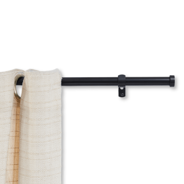 Ausziehbare Gardinenstange - Verstellbare Vorhangstange - Stange von 90-170 cm - Schwarz