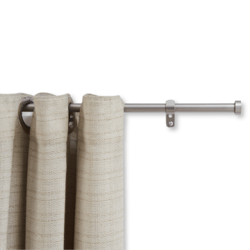 Ausziehbare Gardinenstange - Verstellbare Vorhangstange - Stange von 125 - 240 cm - Silber