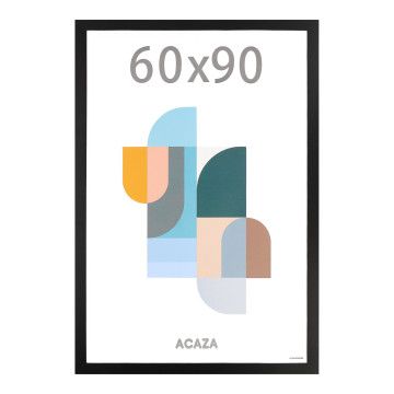 Bilderrahmen – Rahmen 60 x 90 cm – Plexiglas – MDF – schwarz