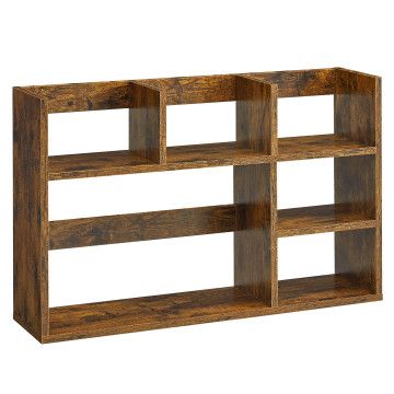 Aufbewahrungsschrank – Bücherregal – Bücherschrank – 80 x 20 x 50 cm – flexibel platzierbar – Vintage Braun