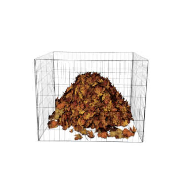 Kompostbehälter – Laubkorb – 90 x 90 x 70 cm (L x B x H) – Schwarz – Grünabfall – Garten – Kompost – Gartenkompostbehälter