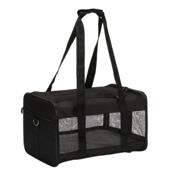 Transportkorb für Katzen – Katzen-Transportbox – Tragetasche für Hunde – Hundetasche – 51 × 30 × 29 cm – schwarz