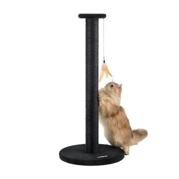 Kratzbaum – Kratzbaum für große Katzen – Katzenbaum – 90 cm – Schwarz