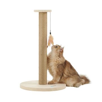 Kratzbaum - Kratzbaum für Katzen - Katzenbaum - Höhe 64 cm - Beige