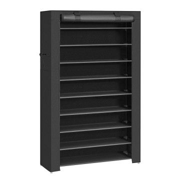 Schuhregal - 40 Paar Schuhe - 88x160x28 cm - schwarz