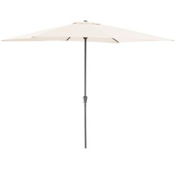 Rund Aluminium Stock Sonnenschirm - Ø 300 cm Durchmesser Sonnenschirm - Ecru