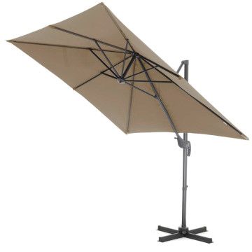 Pendelschirm – kippbar – 250 x 250 cm – Taupe