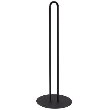 Toilettenpapierhalter stehend, Toilettenpapierständer schwarz für Badezimmer und Gäste WC, Klopapierhalter mit Platz für 4 Rollen Klopapier, Maße Höhe 42 cm x 15cm