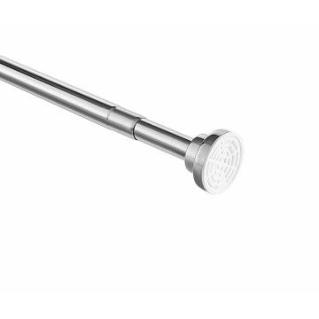 Spannstange für Gardinen - Ausziehbar ohne Bohren oder Löcher - Stange von 125-220 cm - Silber