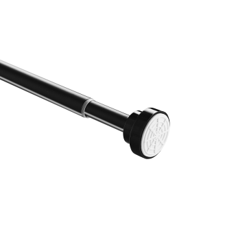 Spannstange für Gardinen - Ausziehbar ohne Bohren oder Löcher - Stange von 125-220 cm - Silber