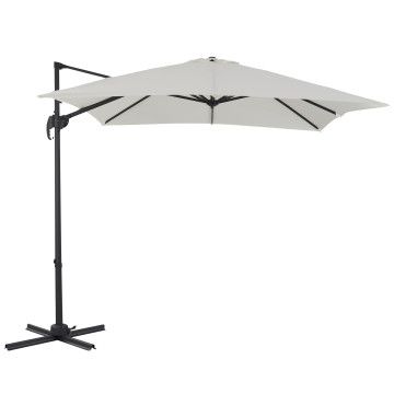 Tiltable Floating Parasol 250x250 cm - Starker schwimmender Sonnenschirm - Ecru