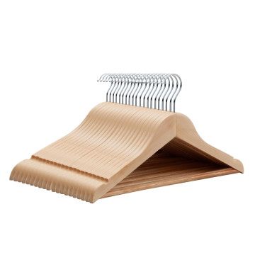 Kleiderbügel – 20 Stück – Baby/Kinder – 100 % FSC-Zertifiziertes Nachhaltiges Holz – Eiche hell