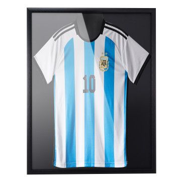 Large XL Fotorahmen für Fußball-, Basketball- oder Radtrikots, 3D Box Frame, 70x90cm, Schwarz