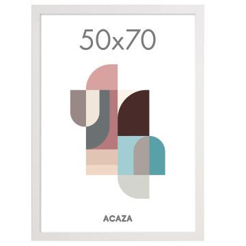 Fotorahmen - 50x70cm - MDF Holz - Weiß